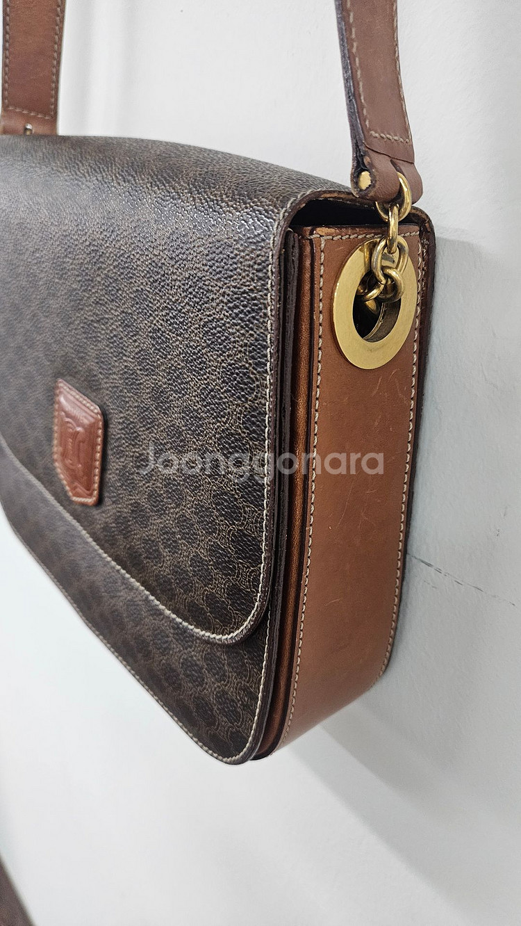 (정품)셀린느 빈티지 마카담 파리 라벨 크로스백--3