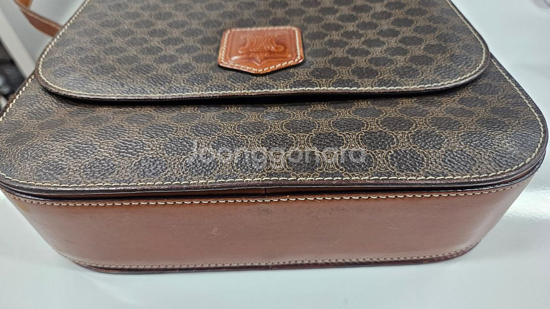 (정품)셀린느 빈티지 마카담 파리 라벨 크로스백--6