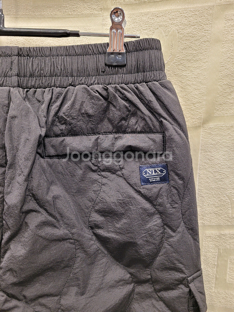 닉스 NIX 퀼팅 카고 조거팬츠 다운패딩바지 27--5