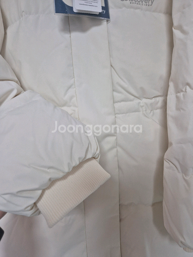 새상품) 디스커버리 켈리 구스다운 여성 롱패딩 95사이즈--3