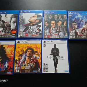 PS4 용과같이 게임 7종 세트
