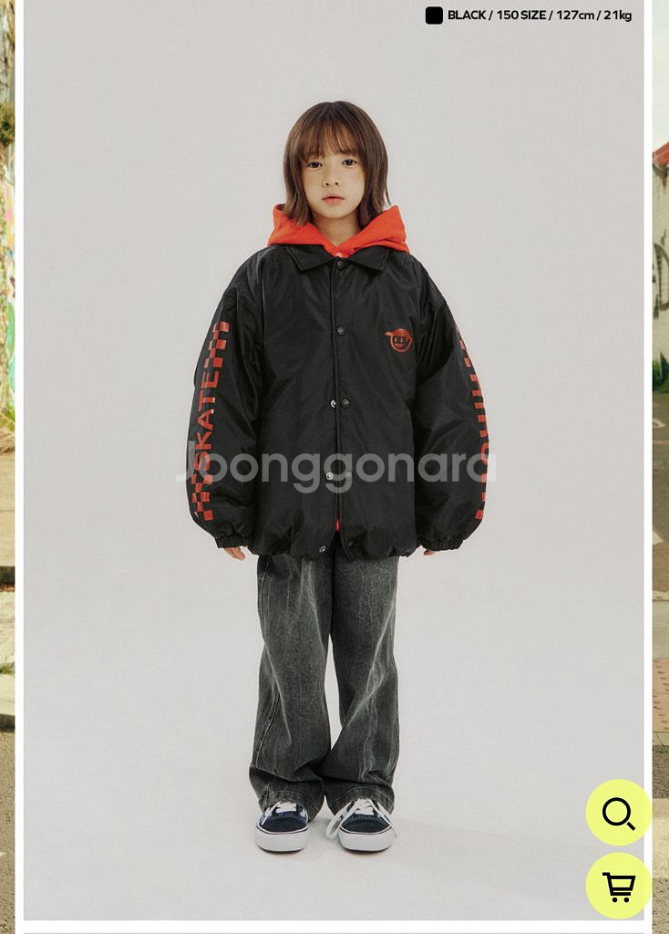 히로 올데이서비스 코치 자켓140,150(블랙)15%할인가--0