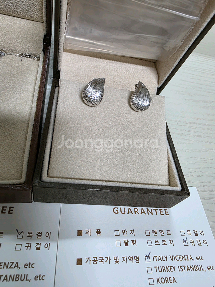 비쎄 셀레라 목걸이 귀걸이 세트--2