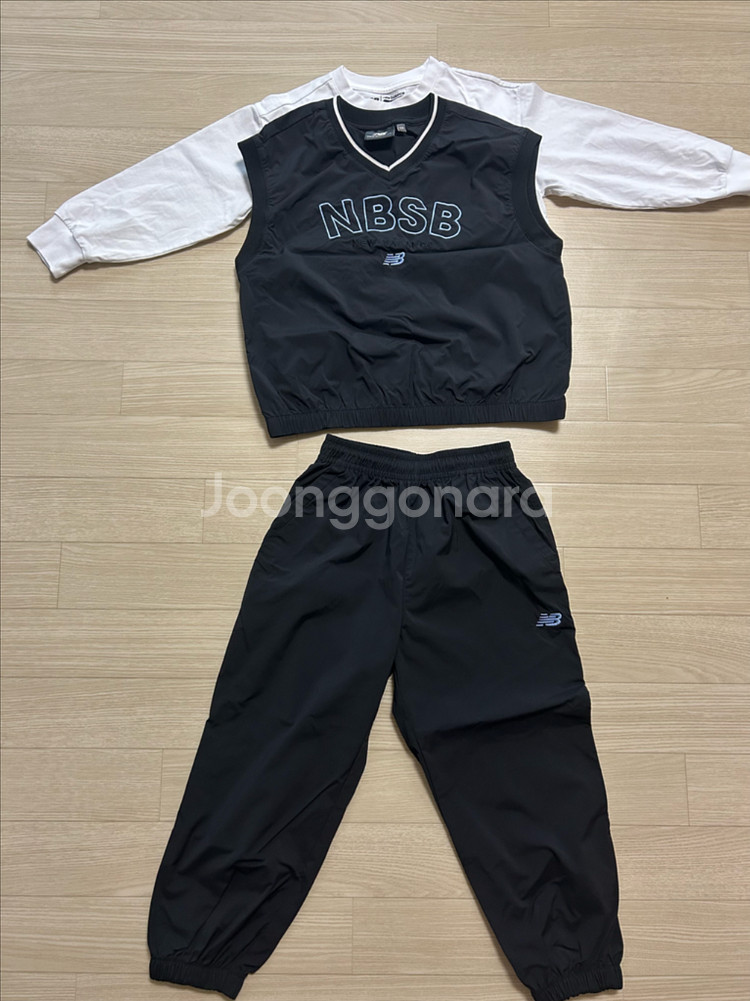 뉴발란스 키즈 NBSB 져지 상하복 세트--1
