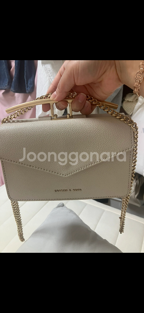 찰스앤키스 스톤엠벨리쉬드버클 숄더백--0