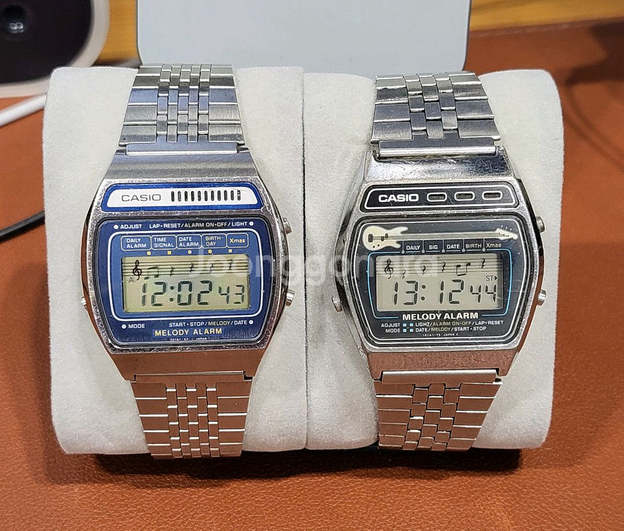 희귀 빈티지 카오시계 카시오멜로디 시계 2종 게임워치--0