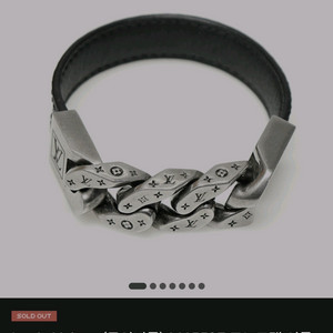 루이비통 가죽 팔찌