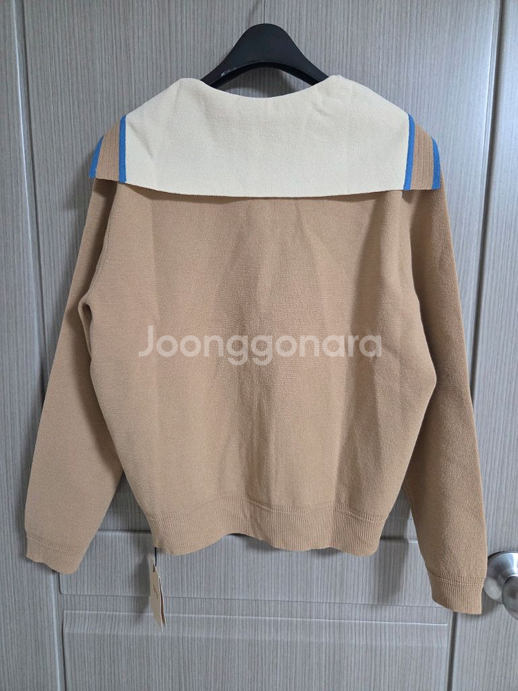 SJSJ 울 컬러라인 세일러 칼라가디건 랑방 마인 타임--5