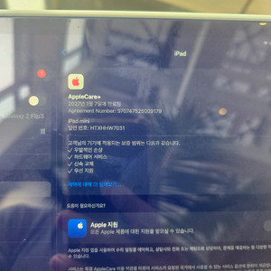 (s급 배터리 100프로 애플케어 포함) 아이패드 미니 7세대 (iPad mini) 5g
