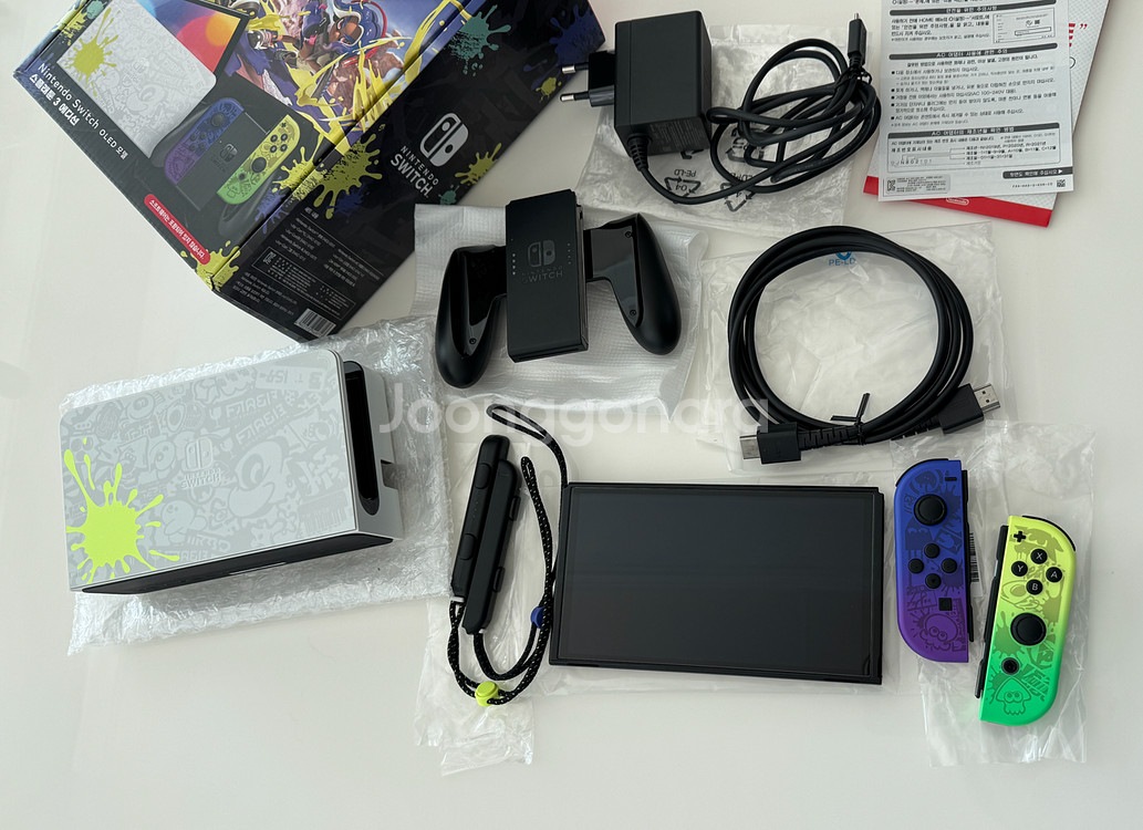 닌텐도스위치 oled 스플레툰에디션 s급 풀박스--4