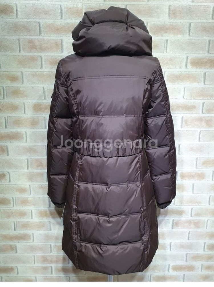 택부착 새상품 DKNY 벨티드 덕다운 롱패딩 ~55--7