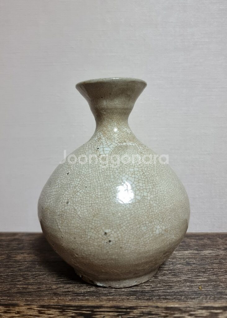 고미술품 도자기 조선후기 조선백자 도쿠리병--0