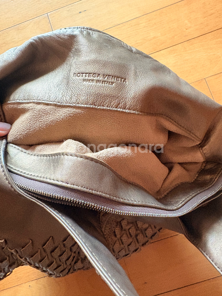 보테가베네타 브론즈 인트레치아토 토트백--2