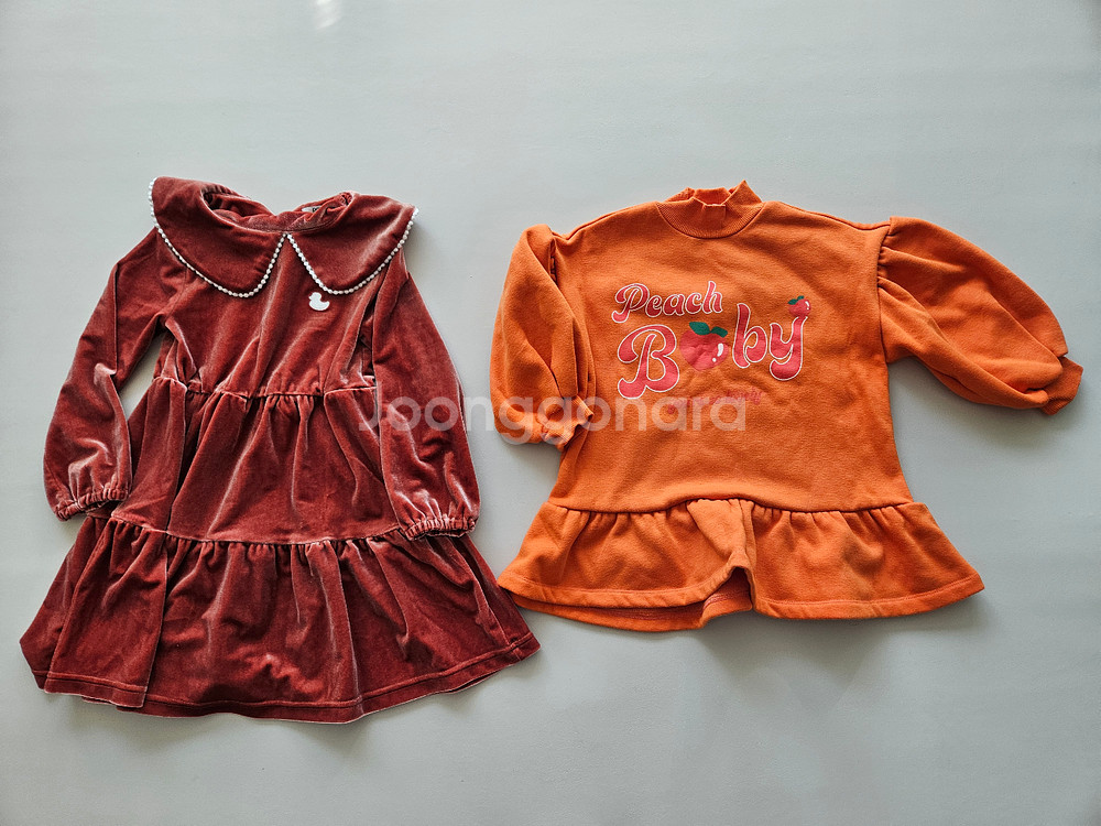 유아옷 여아옷 여아 겨울옷 기모원피스 외 100 일괄--1