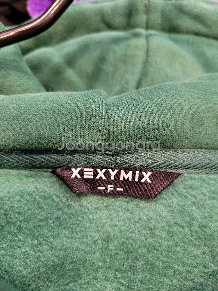 거의새거) 젝시믹스 기모 크롭 후드집업 자켓 프리사이즈--6