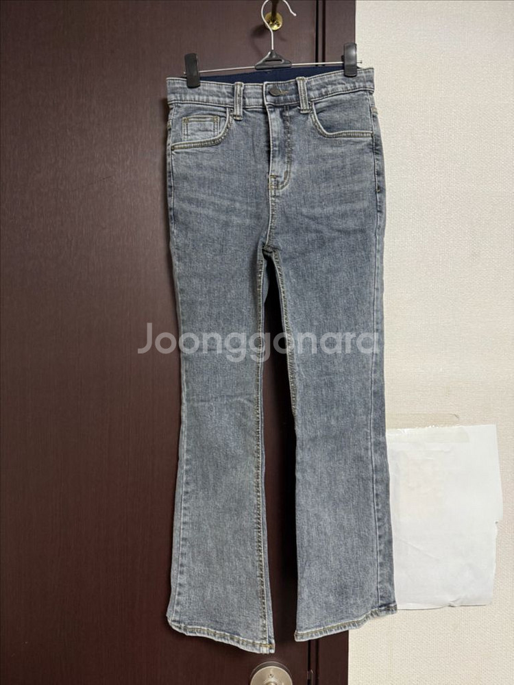 청색 부츠컷 데님 청바지 (S)--0