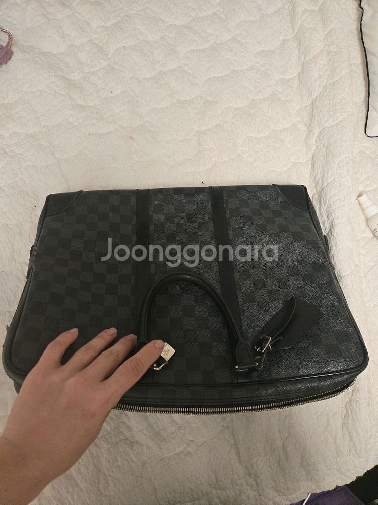 (구구스 구매 영수증 포함) 루이비통 다미에 서류 가방 A급 판매--3