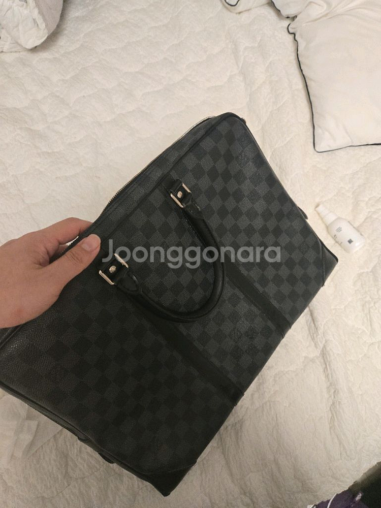 (구구스 구매 영수증 포함) 루이비통 다미에 서류 가방 A급 판매--6