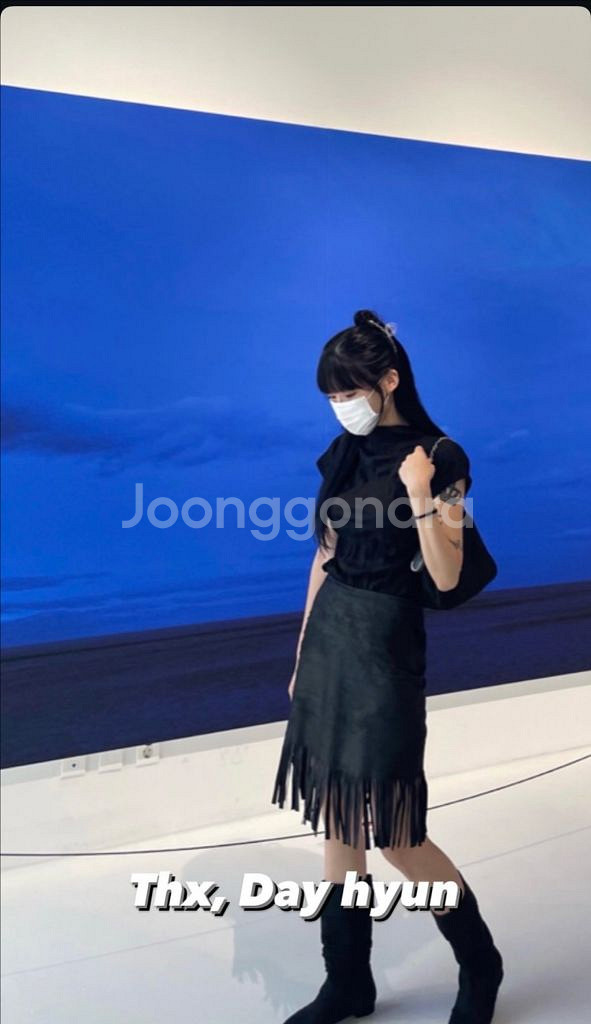 인조 가죽 스커트 (S)--0