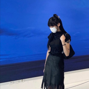 인조 가죽 스커트 (S)