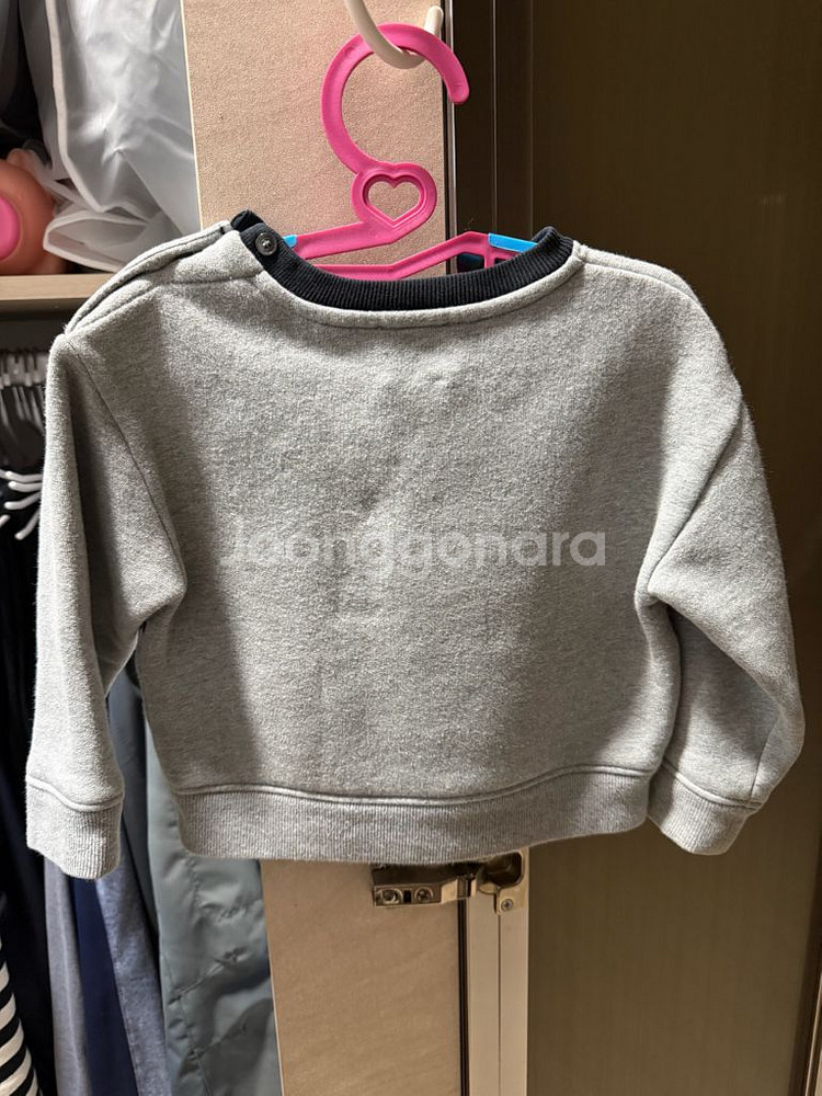 버버리 키즈 유아 맨투맨 긴팔 티셔츠--1