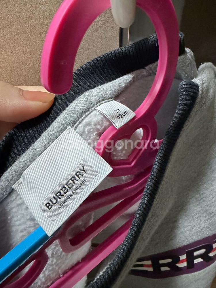 버버리 키즈 유아 맨투맨 긴팔 티셔츠--2