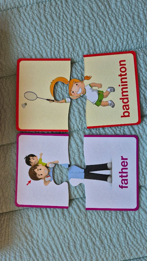 영어 단어 퍼즐 카드(유아 영어) 새상품--1