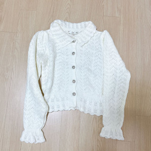 망고 큐빅 버튼 니트 겸 가디건 새상품