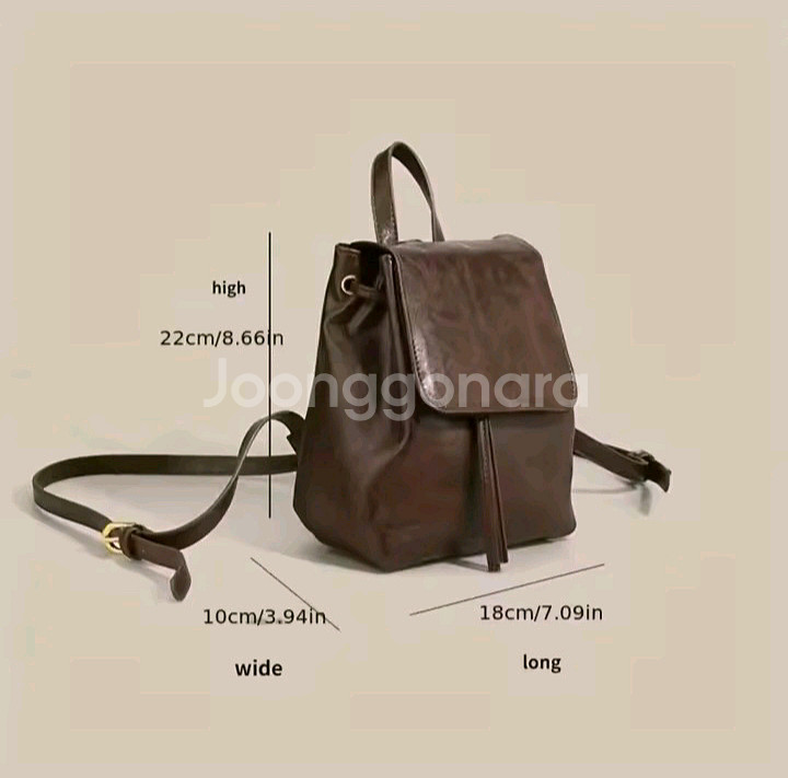 +.* 코지한 { 진한 초콜릿 브라운 미니 백팩 세트 *.+--9