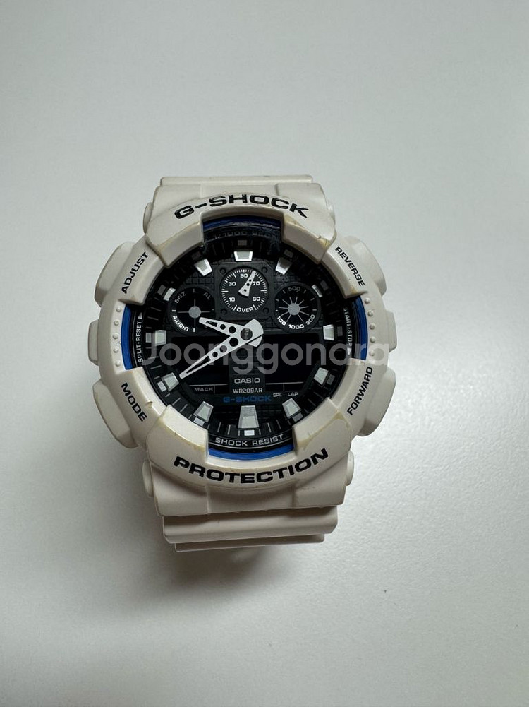 카시오 G-SHOCK GA-100B 화이트--0