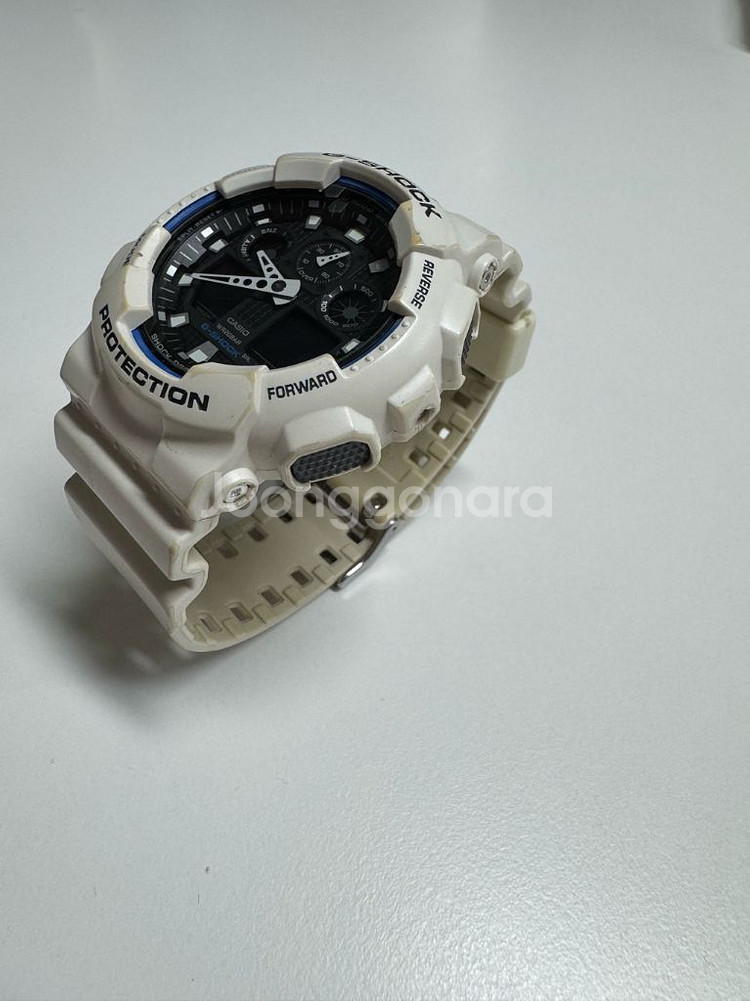 카시오 G-SHOCK GA-100B 화이트--2
