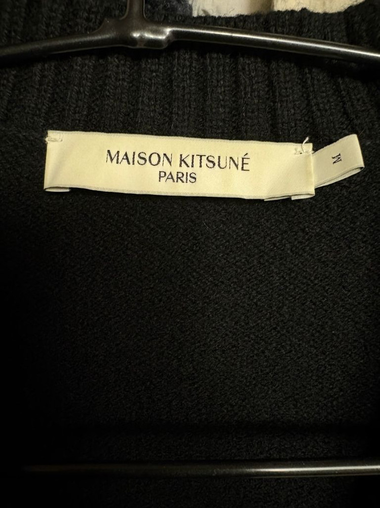 메종키츠네 베이비포스 패치 가디건--2