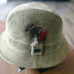 캉골(KANGOL) Countryman 코듀로이 트릴비 모자 (올리브 / L) 영국 직수입품