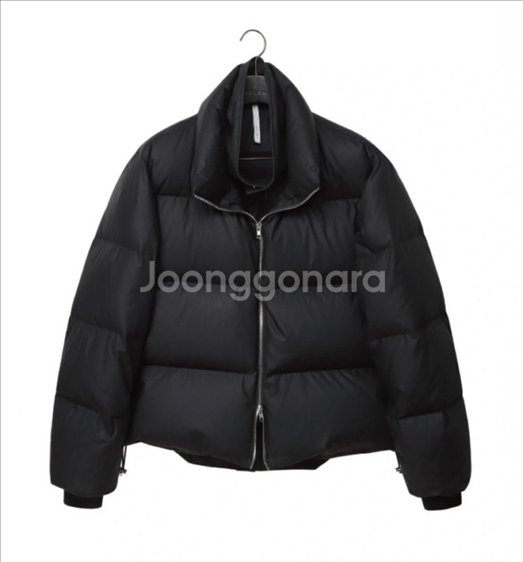 노이어 숏패딩 블랙--2