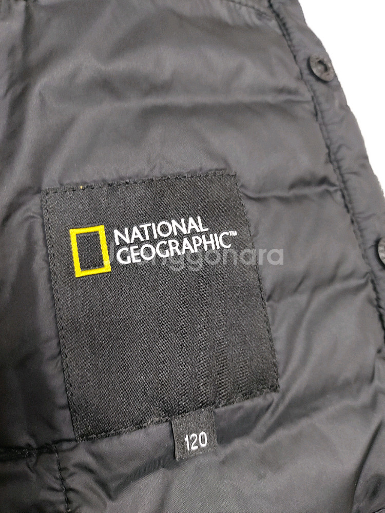 아동 내셔널지오그래픽키즈 구스다운베스트조끼120 하자있--3