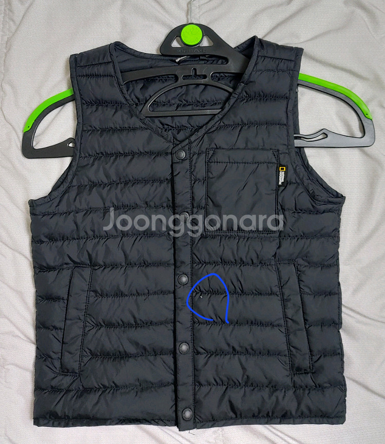 아동 내셔널지오그래픽키즈 구스다운베스트조끼120 하자있--0
