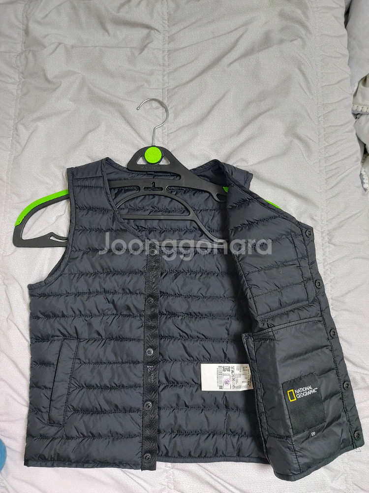 아동 내셔널지오그래픽키즈 구스다운베스트조끼120 하자있--4
