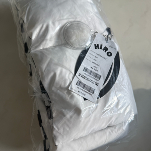 히로 패딩 머플러 화이트