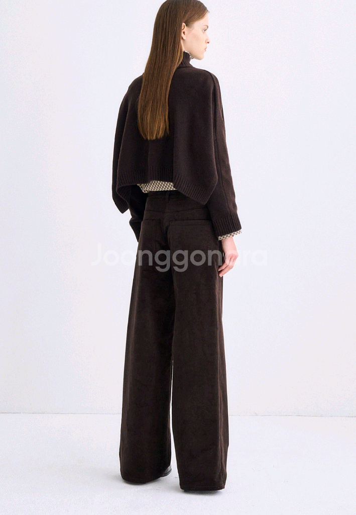 (미착용 새제품!)타임 벨티드 와이드 코듀로이 팬츠--10