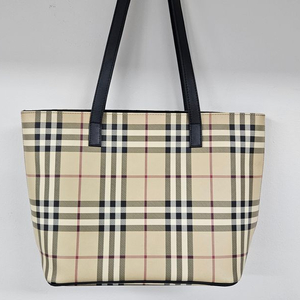 버버리 체크 토트백
