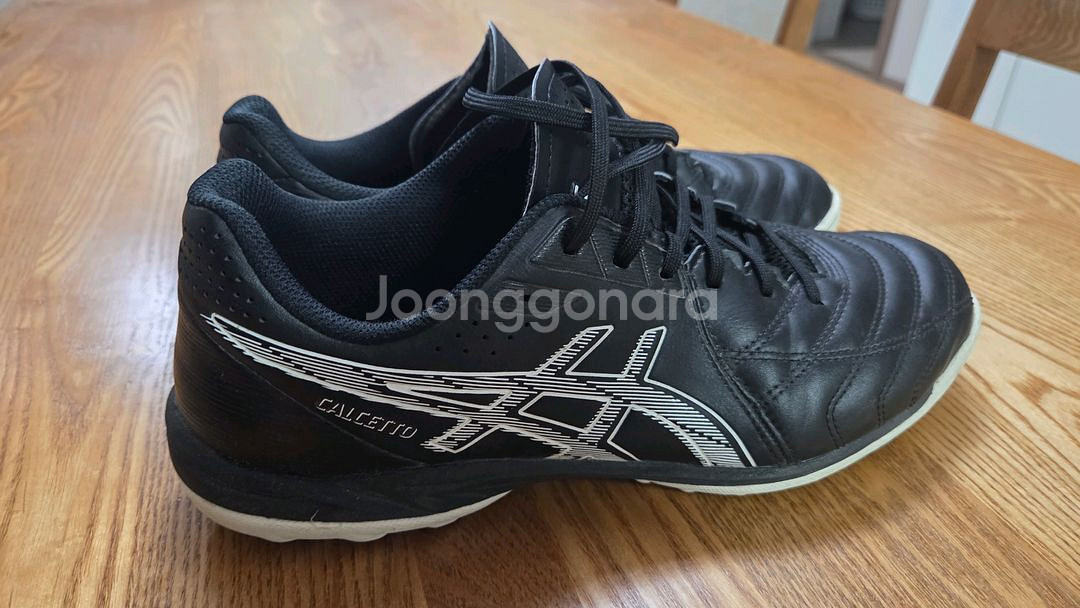 아식스 칼체토 풋살화 검정 270mm--0