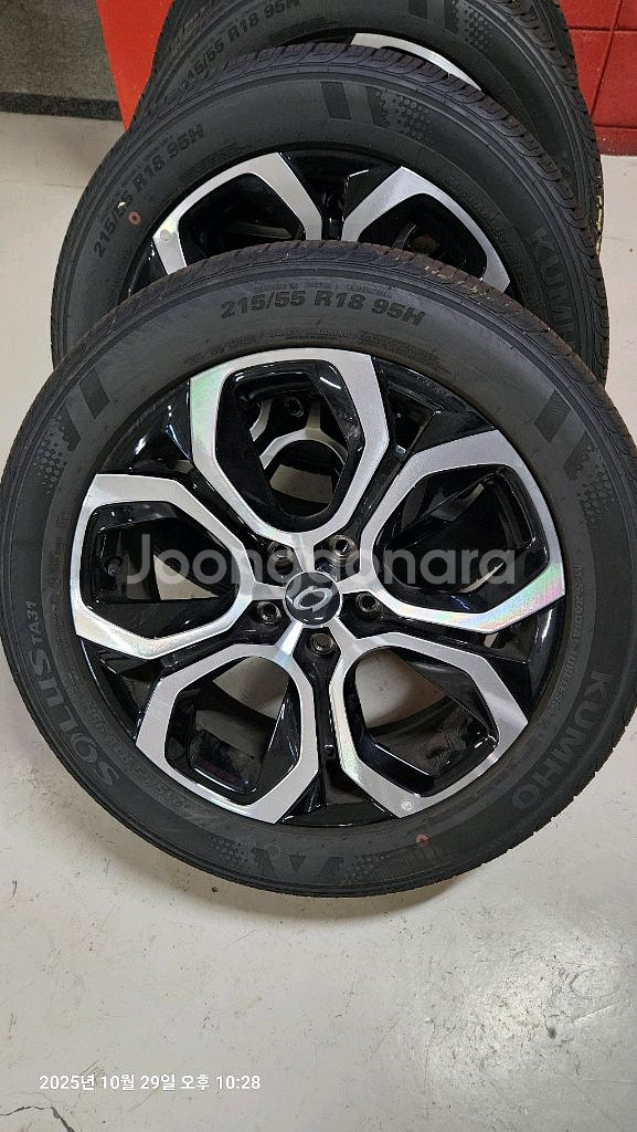 임판급 아르카나 XM3 18인치 순정 휠타이어 세트 215 55 18--1