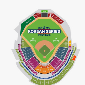 한국시리즈 4차전 한화 엘지 1루 내야지정석B 2연석
