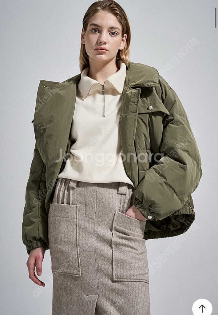 시스템 플랩밴딩 구스다운 점퍼--0