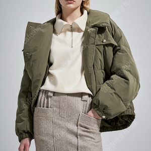 시스템 플랩밴딩 구스다운 점퍼