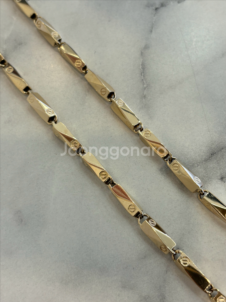 18k 대나무목걸이 10.13돈 남자금목걸이--1