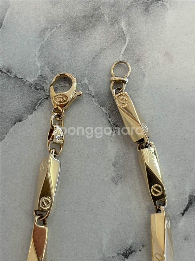 18k 대나무목걸이 10.13돈 남자금목걸이--4