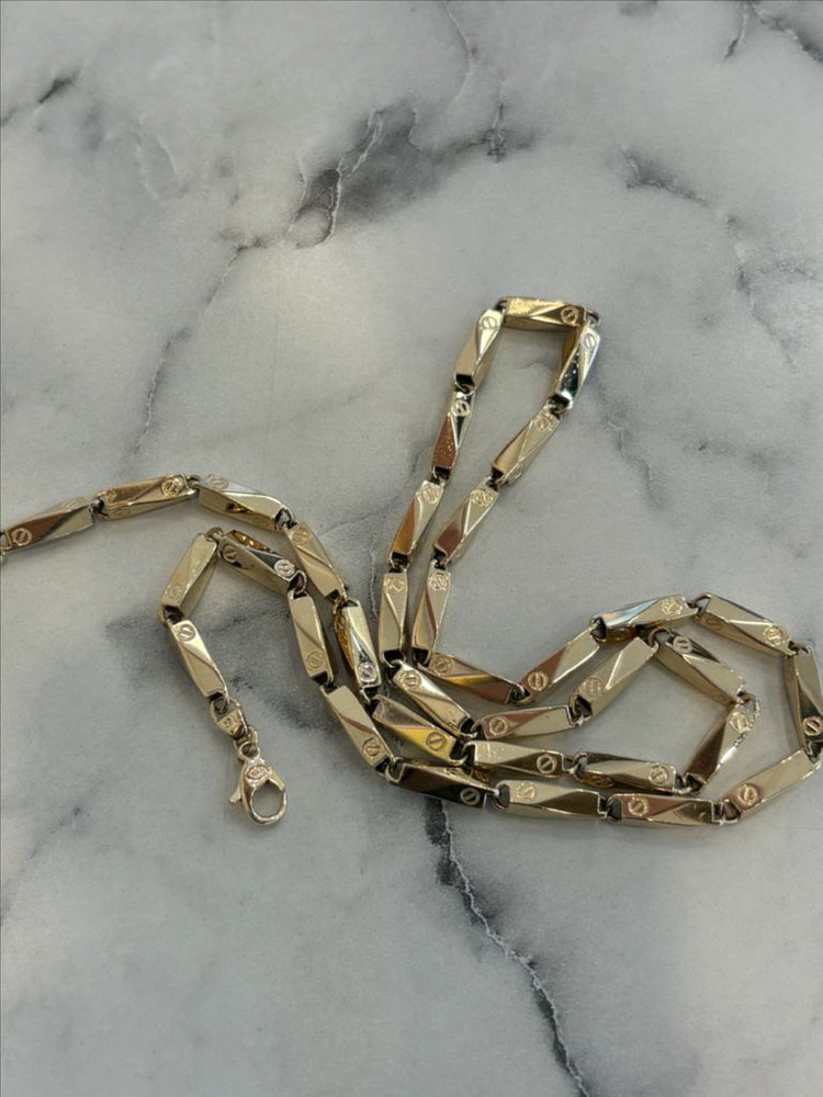 18k 대나무목걸이 10.13돈 남자금목걸이 이미지