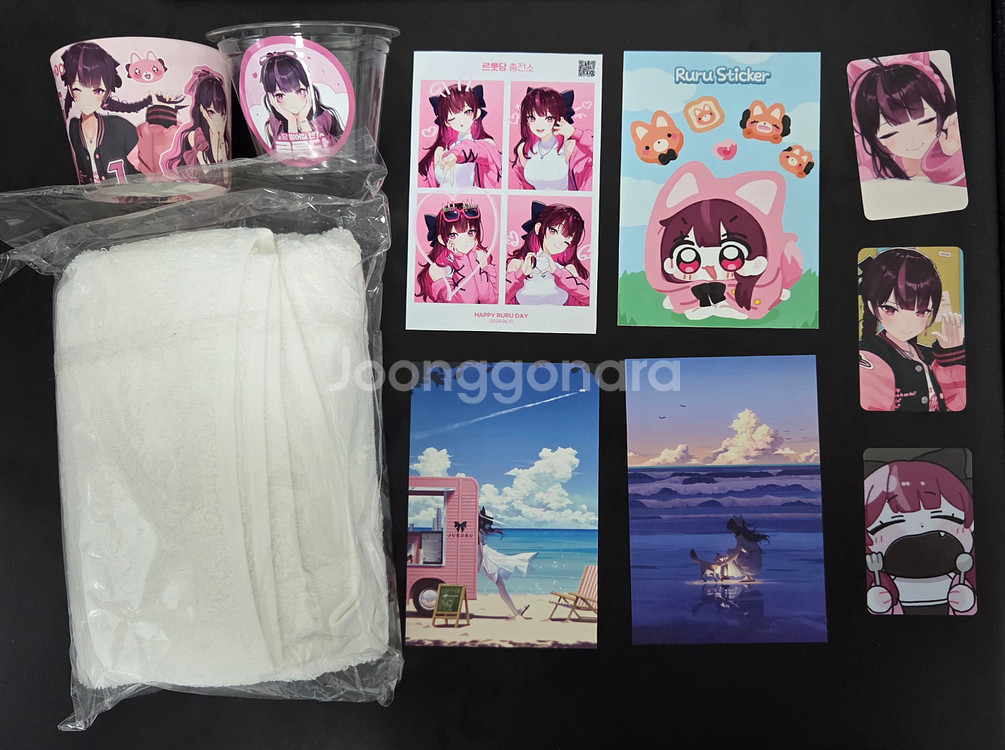 이세계아이돌 주르르 생일 커피트럭 팝업 르릇당충전소 굿즈--0