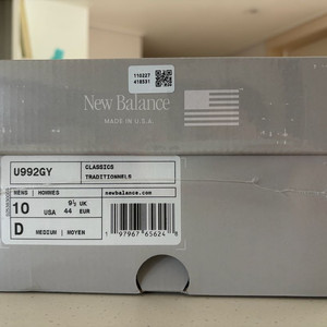 [새상품] 뉴발란스 992 사이즈 280 팔아요!